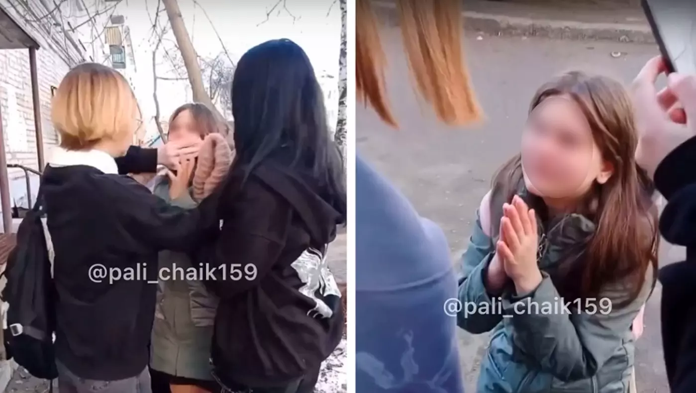 В Пермском крае сняли жесткое избиение школьницы на видео