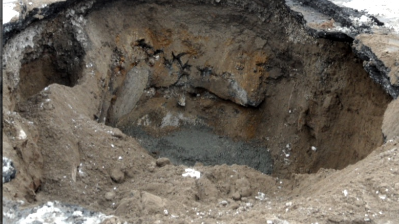 В районе рудника «Уралкалия» произошел провал грунта