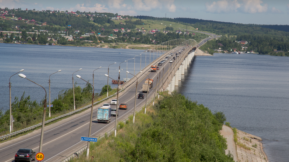 Около Чусовского моста на 10 дней ограничат движение