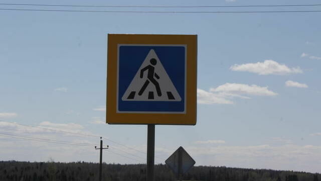 В Прикамье подростки сняли дорожные знаки, чтобы покататься на них с горы