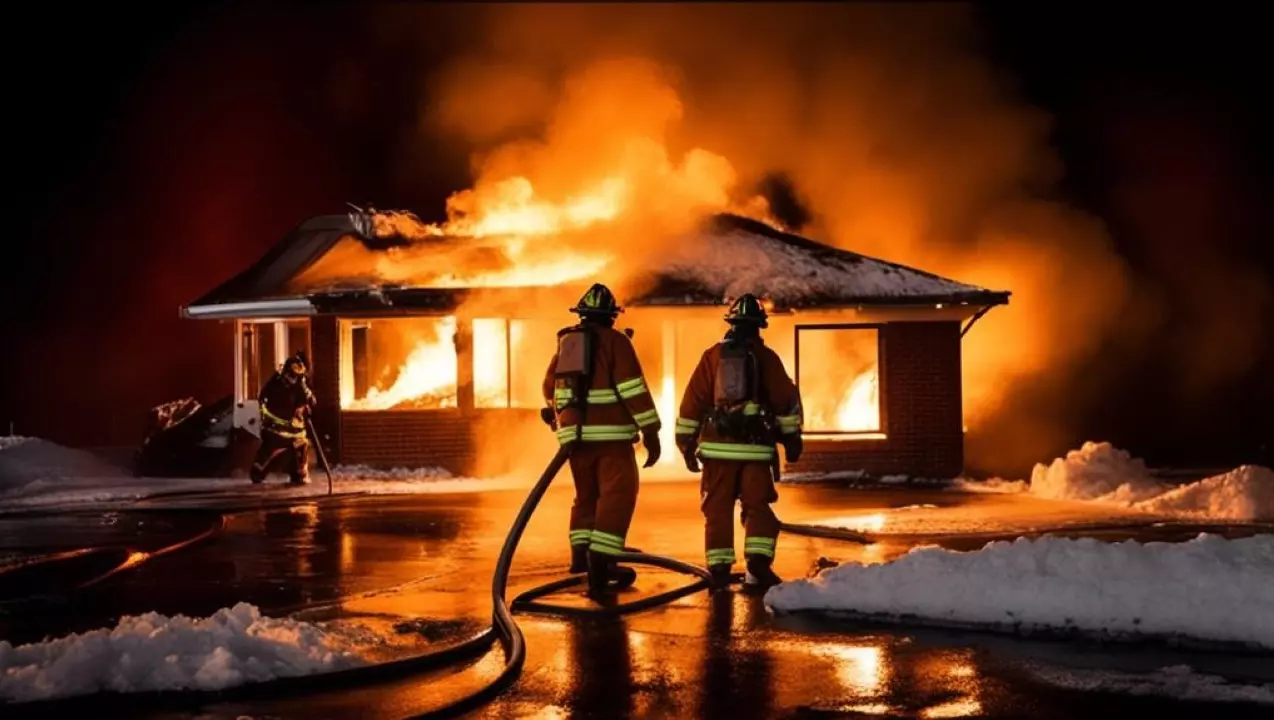 В деревне Олени Лысьвенского округа произошел пожар в доме