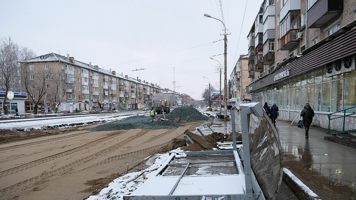 На улице Крупской после ремонта откроется четырехполосное движение