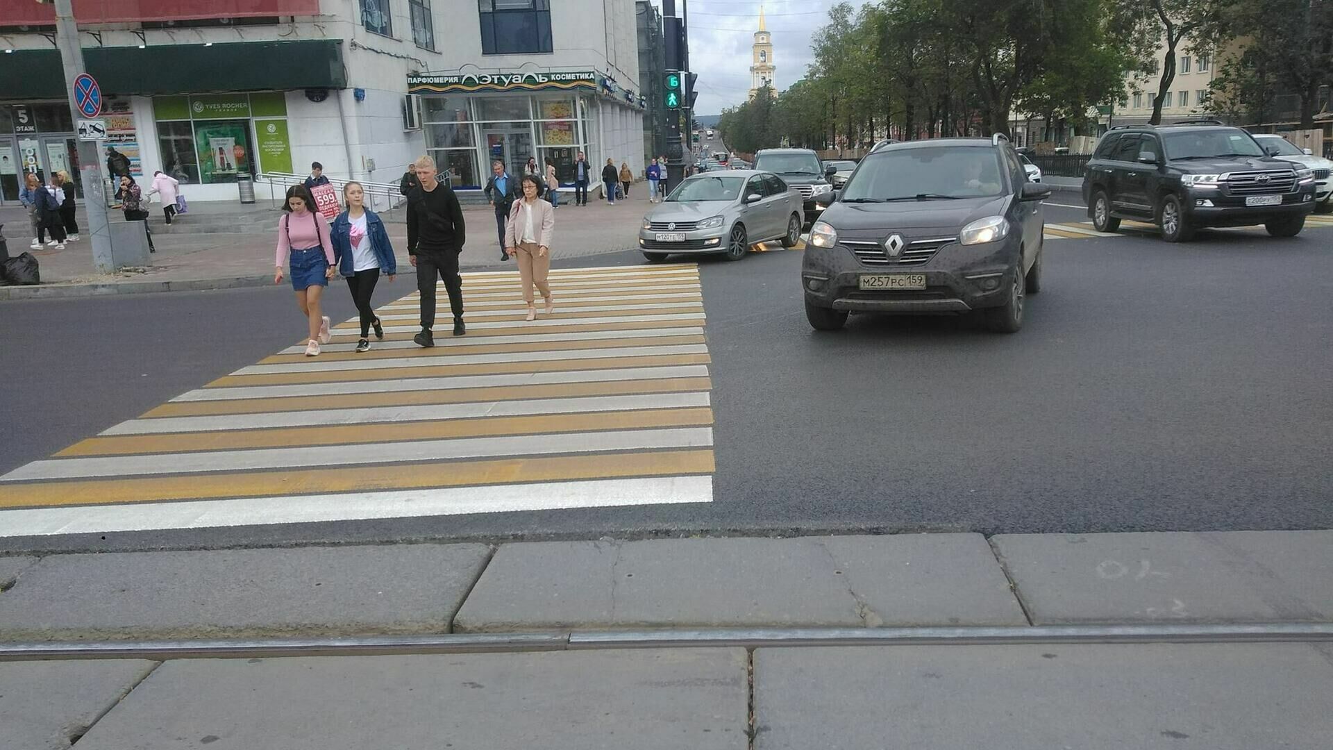 Главный по дорожному движению признал своей ошибкой новый пешеходный переход в Перми