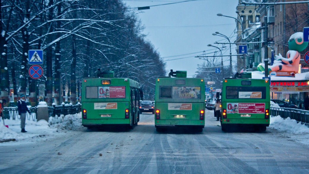 ГИБДД Перми «прищучит» автобусы на перекрестке Компроса и Пушкина