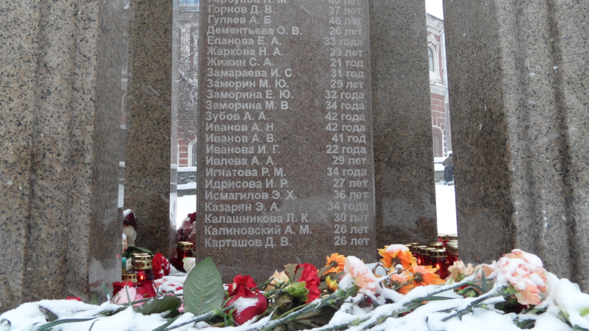 Полный список погибших в москве