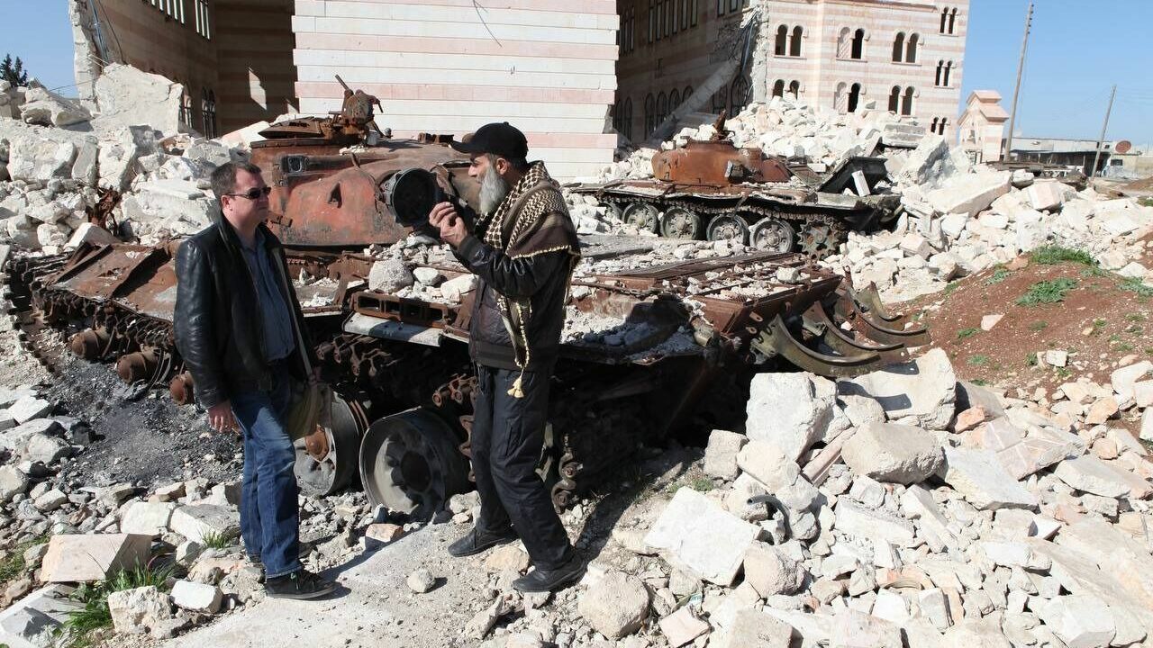 Съемки репортажей у исламистов в Алеппо