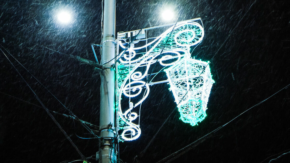 В Перми появился новый «световой» фонтан к Новому году