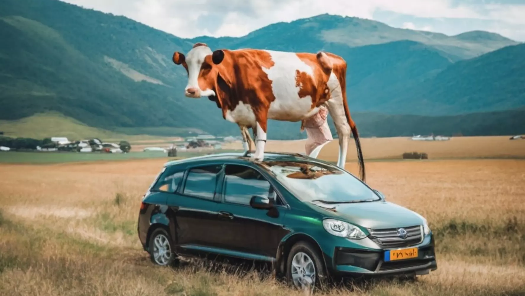 Пермячка потребовала от страховой компенсацию из-за нападения коров на автомобиль
