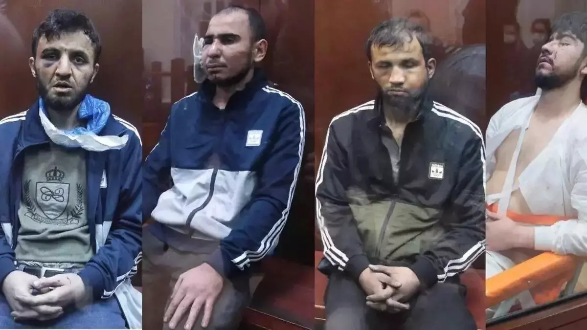 ФСБ показала кадры допроса задержанных после нападения на «Крокус»