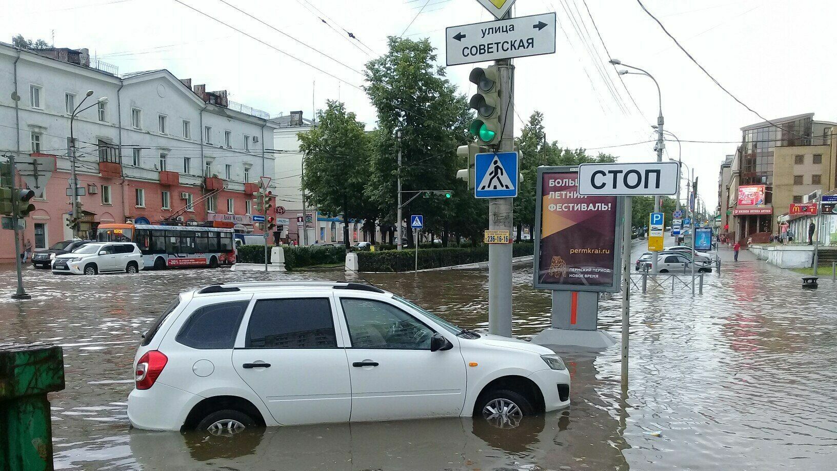 Почему Пермь «уходит под воду» после сильных ливней и что не так с реконструкцией Компроса