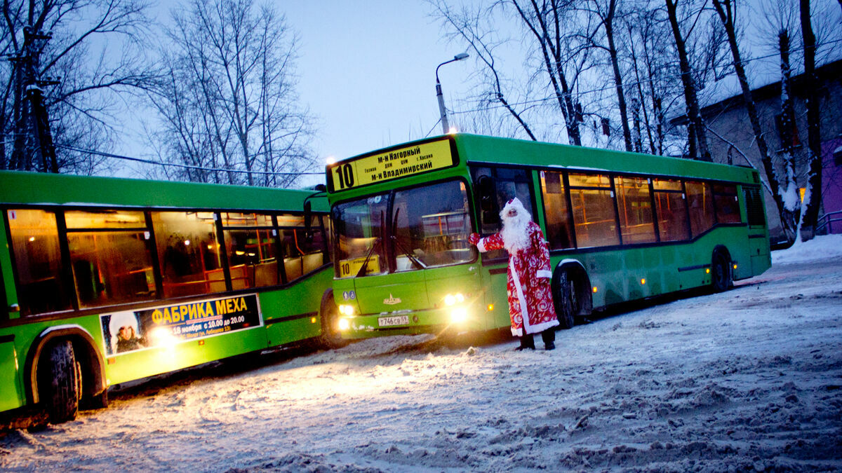 В новогодние каникулы в Перми изменится расписание работы общественного транспорта