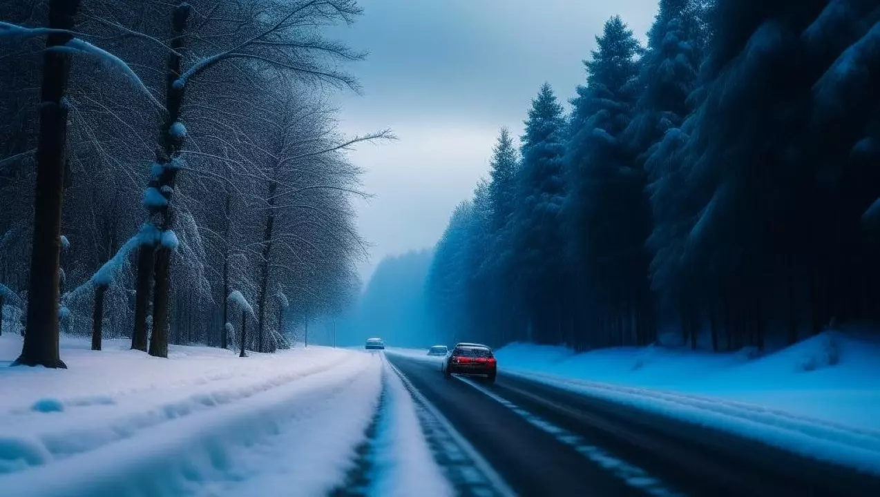 На трассе Пермь — Екатеринбург ограничено движение транспорта из-за снегопада