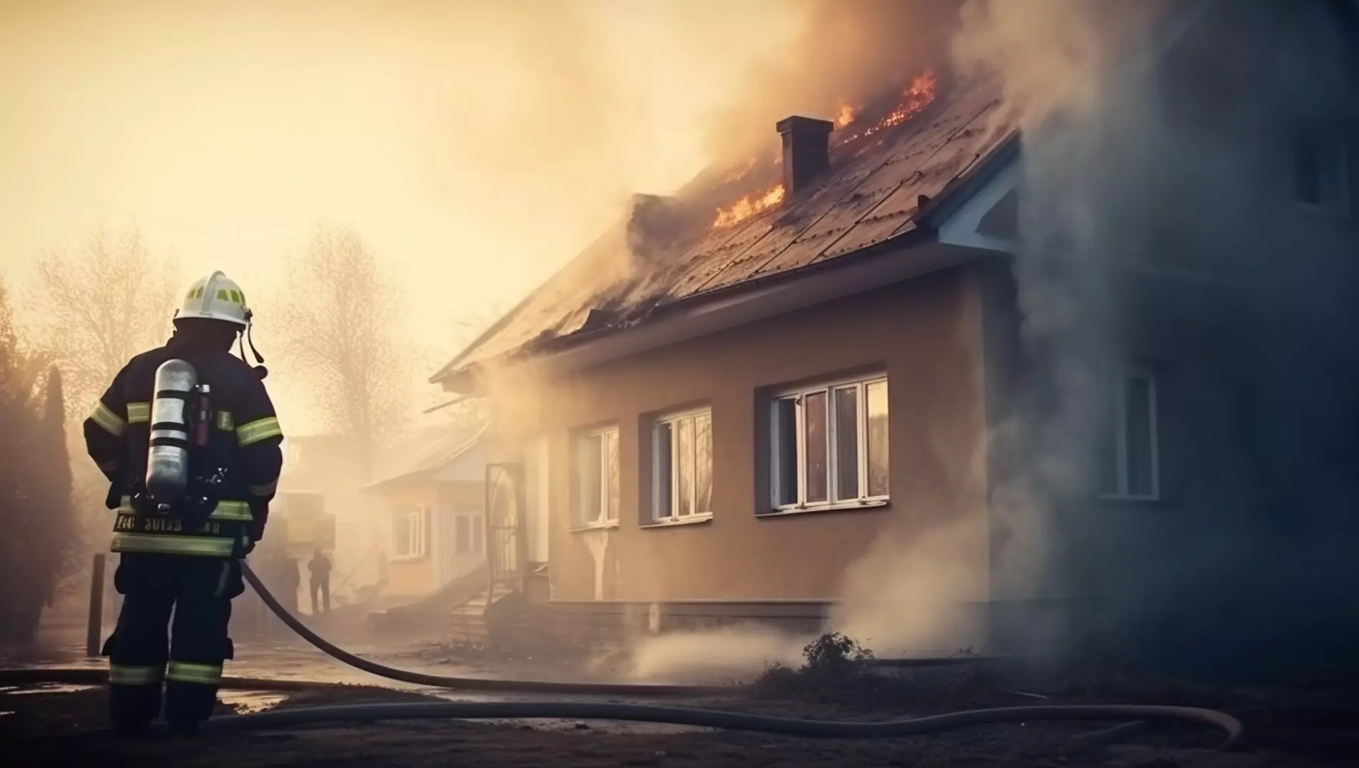 В одном из сел Кунгурского района женщина спасла мужа из горящего дома