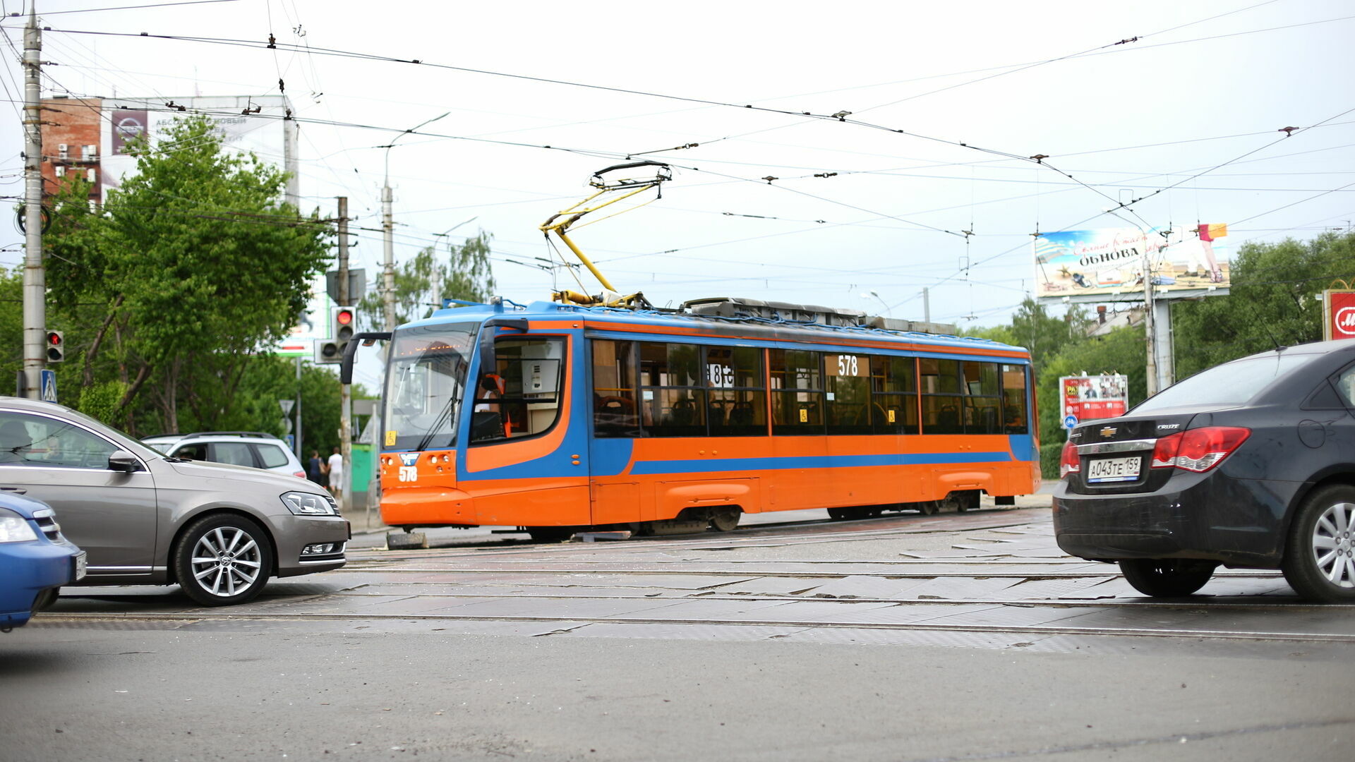 В Перми с 10 октября перенесут трамвайную остановку «Разгуляй»