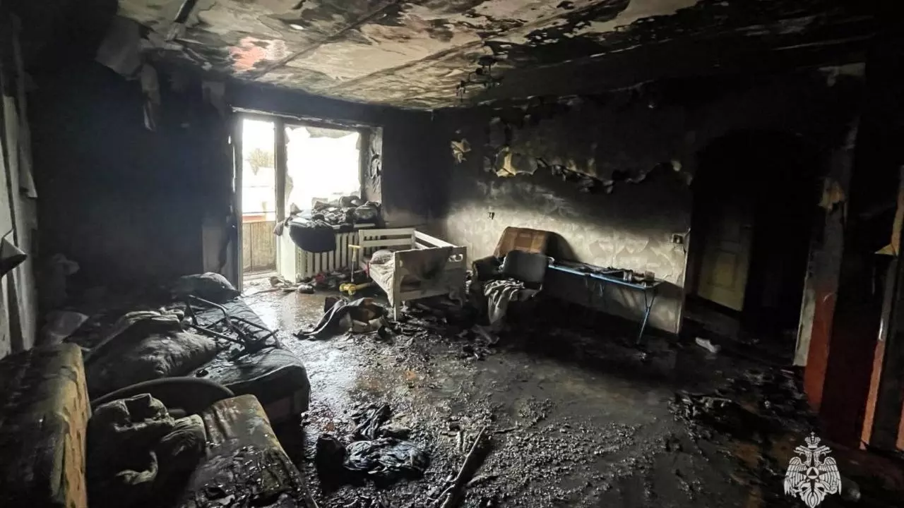 В Перми сгорела квартира из-за светильника