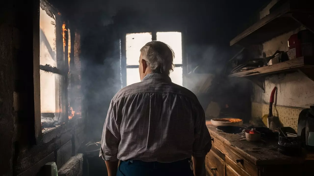 В пермском Питере женщина спасла пенсионера на пожаре