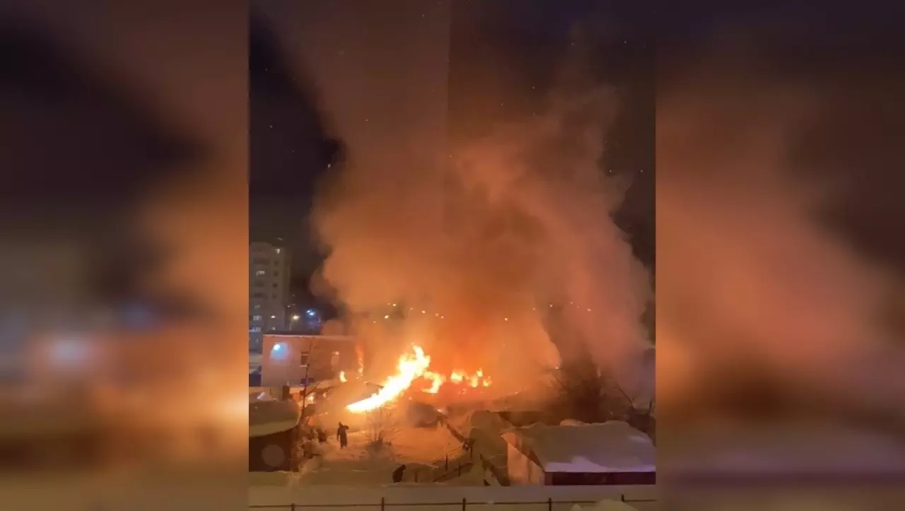 НА Гайве вечером 19 февраля сгорел частный жилой дом