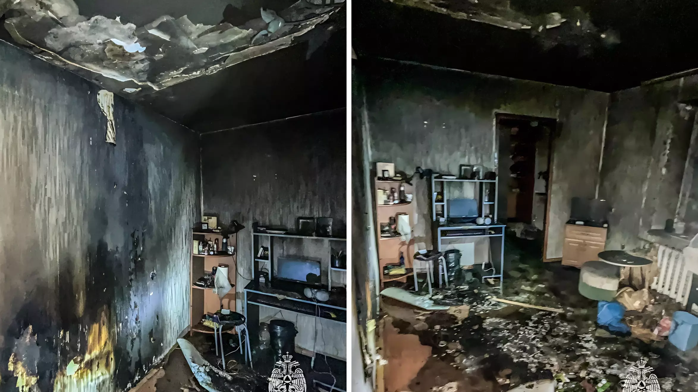 Жительница Прикамья оказалась заперта в горящей квартире с котом