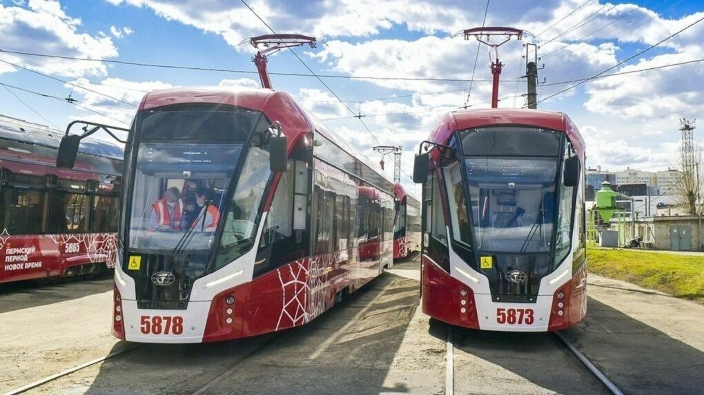 Трамваи не будут ходить по улице Карпинского в Перми ещё месяц, до 31 июля