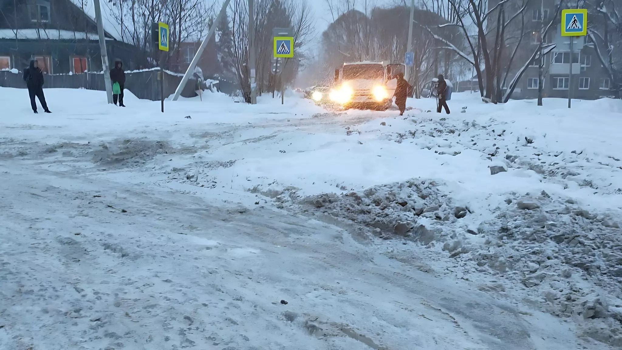 В Перми из-за потопа в микрорайоне Юбилейный изменены маршруты четырех автобусов