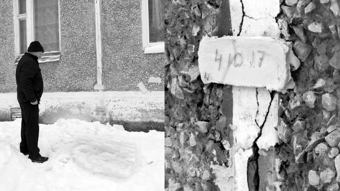 В Красновишерске хрущевку «разрывает» из-за морозов. Жильцов от трагедии спасают бесполезными навесами