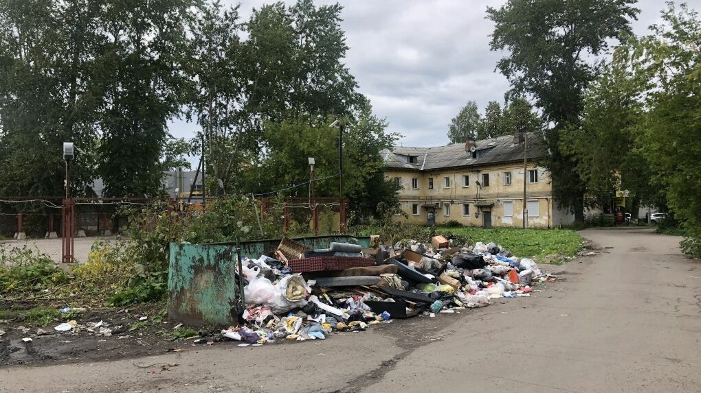 Управляем вместе. Пермские чиновники убрали мусорный завал вместе с контейнерной площадкой