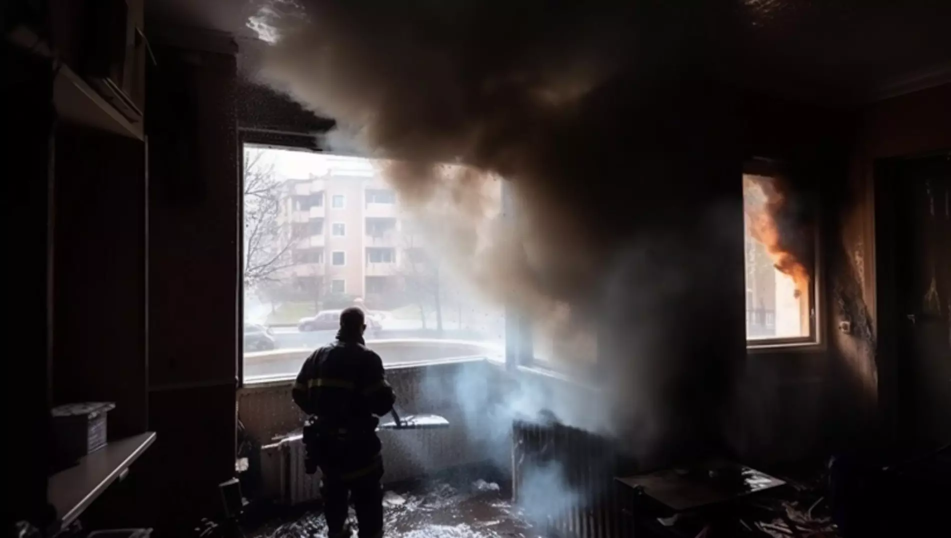В одной из квартир на ул. Мира в Перми произошел пожар с пострадавшими